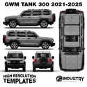GWM TANK 300 2021-2025  - Full Car template | Matt