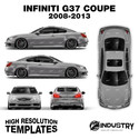 Infiniti G37 Coupe 2008-2013 - Full Car template | Glossy