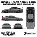 Nissan 180sx Origin Labo Aggressive Line 1988-1998 - Full Car template