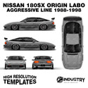 Nissan 180sx Origin Labo Aggressive Line 1988-1998 - Full Car template