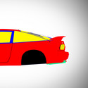 Nissan 180sx Type X 1988-1998 - Full Car template | Mask