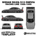 Nissan Silvia S13 Onevia Origin Labo Racing Line 1988-1998 - Full Car template | Glossy