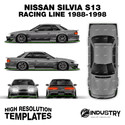 Nissan Silvia S13 Origin Labo Racing Line V2 1988-1998 - Full Car template