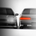 Nissan Silvia S13 Origin Labo Stylish Line 1988-1998 - Full Car template | Front and Rear