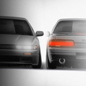 Nissan Silvia S13 Street 1988-1998 - Full Car template | Front and Rear