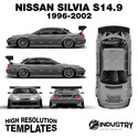 Nissan Silvia S14.9 'James Deane' 1996-2002 - Full Car template