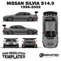 Nissan Silvia S14.9 'James Deane' 1996-2002 - Full Car template