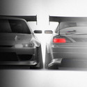 Nissan Silvia S14.9 'James Deane' 1996-2002 - Full Car template | Front and Rear