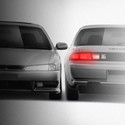 Nissan Silvia S14 Kouki 1996-1998 - Full Car template | Front and Rear