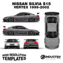 Nissan Silvia S15 Vertex 1999-2002 - Full Car template | Glossy