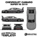 Chevrolet Camaro Super V8 2019 - Full Car template | Glossy