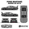Ford Mustang Super V8 2019 - Full Car template | Matt