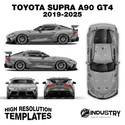Toyota Supra A90 GT4 2019-2025 - Full Car template | Glossy