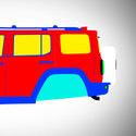 GWM TANK 300 2021-2025  - Side Car template | Mask