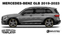Mercedes-Benz GLB 2019-2023 - Side Car template | Matt