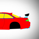 Nissan Silvia S14 Kouki Origin Labo Racing Line 1996-1998 - Side Car template | Mask