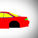 Nissan Silvia S14 Kouki Vertex 1996-1998 - Side Car template | Mask