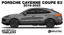 Porsche Cayenne Coupe E3 2018-2023 - Side Car template | Matt
