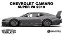Chevrolet Camaro Super V8 2019 - Side Car template | Glossy