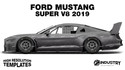 Ford Mustang Super V8 2019 - Side Car template