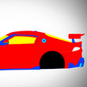 Toyota Supra A90 GT4 2019-2025 - Side Car template | Mask