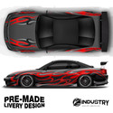 'Frost Flames' - Pre-made Livery Designs | CM Industry - Red, No Sponsors