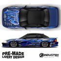 'Inferno Ink' - Pre-made Livery Designs | CM Industry - Blue, Sponsors
