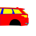 Land Rover Range Rover SVR 2018-2022 - Side Car template | Mask