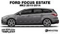 Ford Focus Estate MK3 2010-2014 - Side Car template