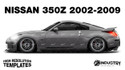Nissan 350z 2002-2009 - Side Car template | Glossy