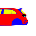 Mercedes-Benz A45S AMG 2019-2025 - Full Car template | Mask