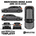 Mercedes-Benz A45S AMG 2019-2025 - Full Car template | Matt