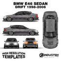 BMW E46 Sedan Drift - Full Car template | Matt