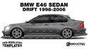 BMW E46 Sedan Drift - Side Car template | Matt