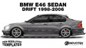BMW E46 Sedan Drift - Side Car template