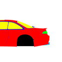 Nissan Silvia S14 Zenki Origin Labo Stream Line 1993-1996 - Full Car template | Mask