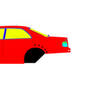 Toyota Chaser 100 Drift 1996-2001 - Side Car template | Mask
