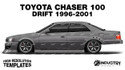 Toyota Chaser 100 Drift 1996-2001 - Side Car template | Matt