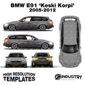 BMW E91 'Keski Korpi' Drift Spec 2005-2012 - Full Car template | Glossy