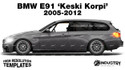 BMW E91 'Keski Korpi' Drift Spec 2005-2012 - Side Car template | Glossy