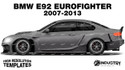 BMW E92 Eurofighter 2007-2013 - Side Car template | Matt
