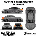 BMW F22 Eurofighter 2007-2013 - Full Car template | Glossy
