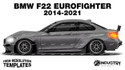 BMW F22 Eurofighter 2007-2013 - Side Car template | Matt
