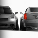 Cadillac XLR Drift 'Jonathan Hurst' 2004-2009 - Full Car template | Front and Rear