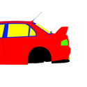 Mitsubishi Lancer Evo IX MR Edition 2006-2007 - Side Car template | Mask