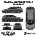 Mazda Mazdaspeed 3 2009-2013 - Full Car template | Glossy