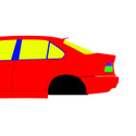 BMW E36 Sedan Drift 1991-1998 - Side Car template | Mask