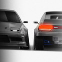 Nissan 180sx 'Lauri Heinonen' 1988-1998 - Full Car template | Front and Rear