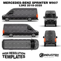 Mercedes-Benz Sprinter W907 L3H2 2018-2025 - Full Car template
