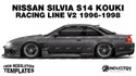 Nissan Silvia S14 Kouki Origin Labo Racing Line V2 1996-1998 - Side Car template